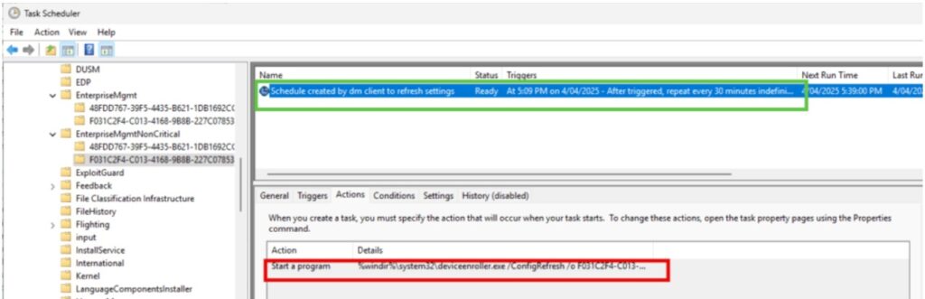 Task Scheduler check